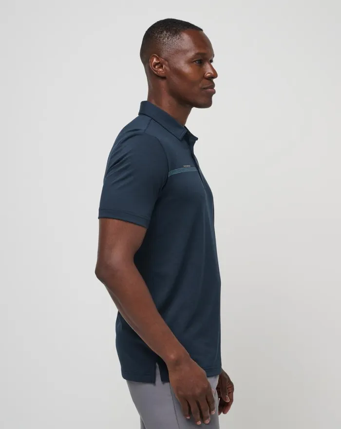 Men BAY BREAK POLO Total Eclipse TravisMathew Polos