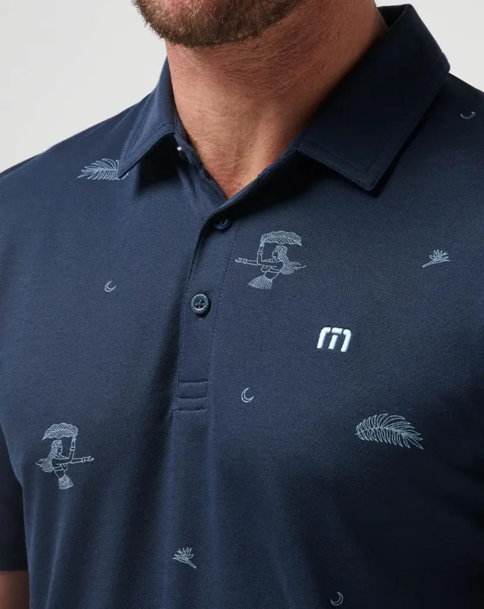 Men BEACH CREATURE POLO Total Eclipse TravisMathew Polos
