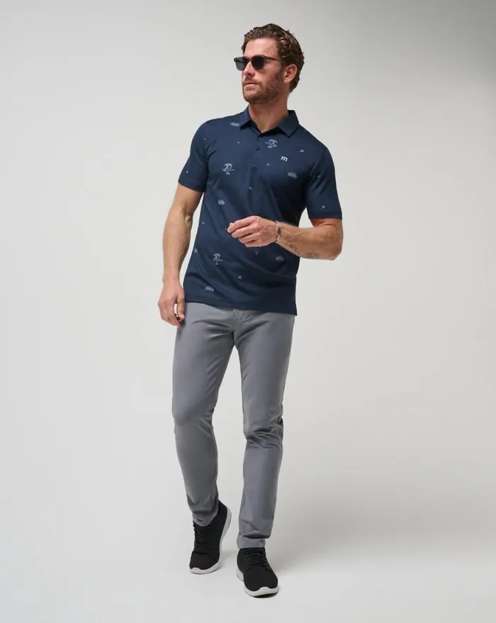 Men BEACH CREATURE POLO Total Eclipse TravisMathew Polos
