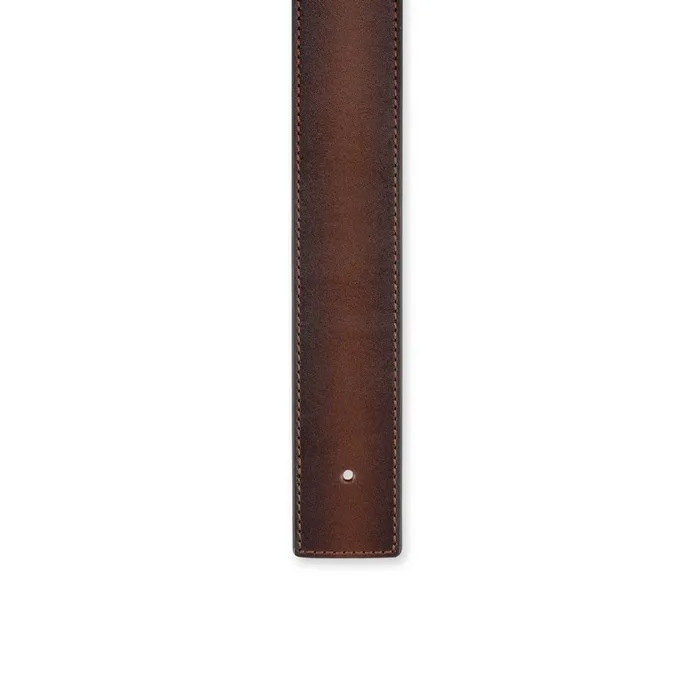 Men Belt Strap Belt Strap 8211 Patined Calf Leather 8211 Brown Brown Christian Louboutin Belts