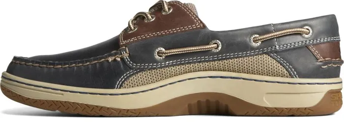Men Billfish 3Eye Boat Shoe Navy Brown Leather Sperry Boots Men Billfish 3Eye Boat Shoe Navy Brown Leather Sperry Boots