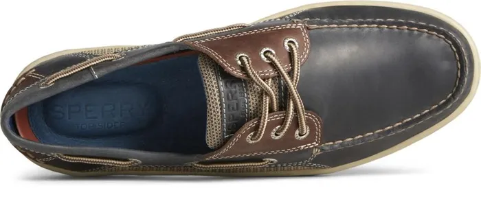 Men Billfish 3Eye Boat Shoe Navy Brown Leather Sperry Boots Men Billfish 3Eye Boat Shoe Navy Brown Leather Sperry Boots