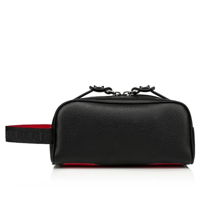 Men Blaster Pouch 8211 Calf Leather 8211 Black Black Christian Louboutin Mini Bags and Pouches
