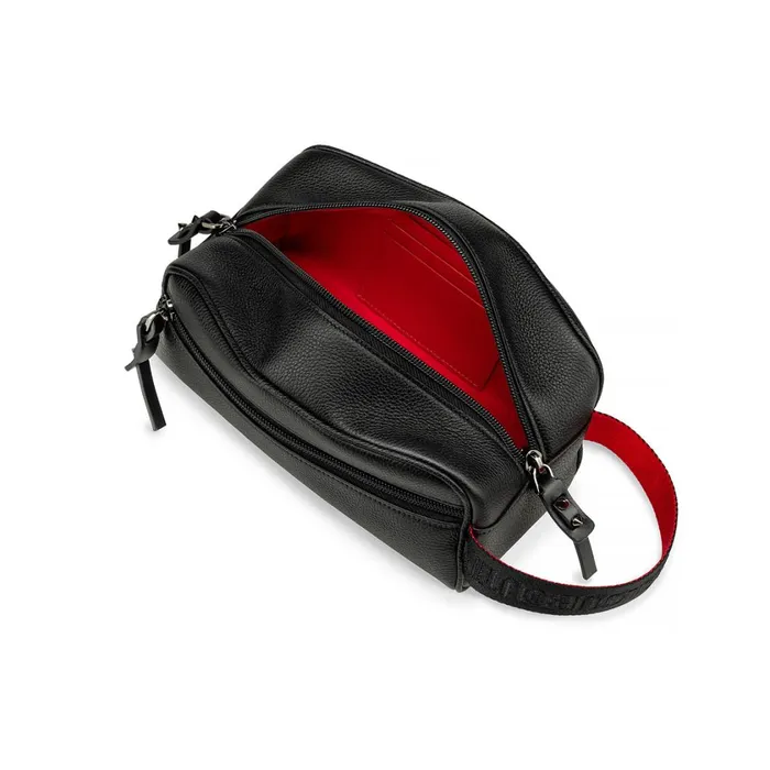Men Blaster Pouch 8211 Calf Leather 8211 Black Black Christian Louboutin Mini Bags and Pouches