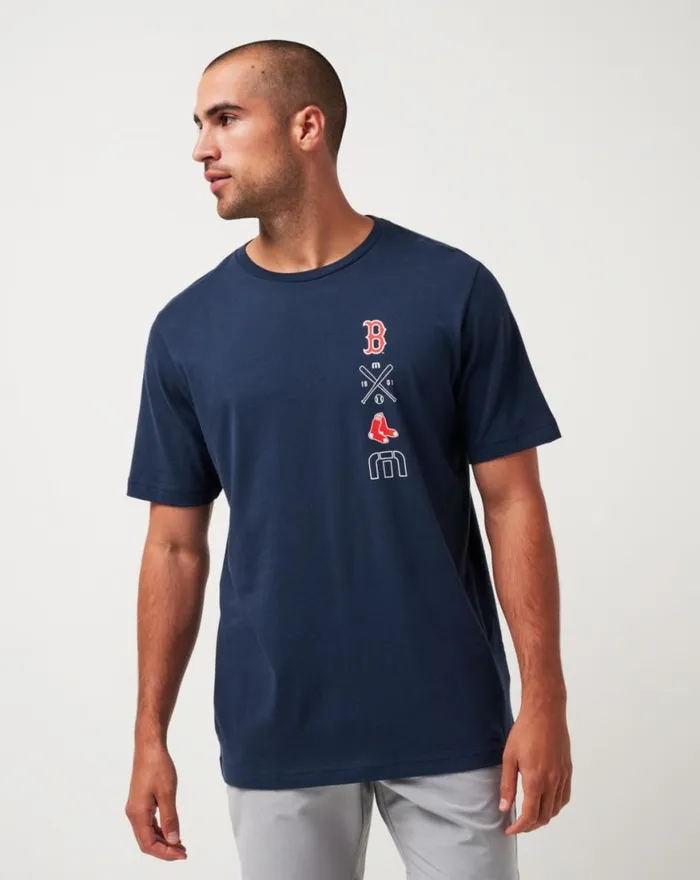 Men BOSTON RED SOX SUNSET SLAM TEE Total Eclipse TravisMathew Tees