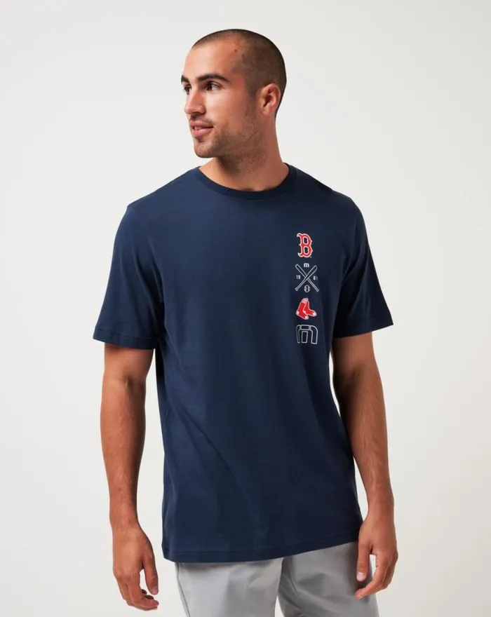 Men BOSTON RED SOX SUNSET SLAM TEE Total Eclipse TravisMathew Tees