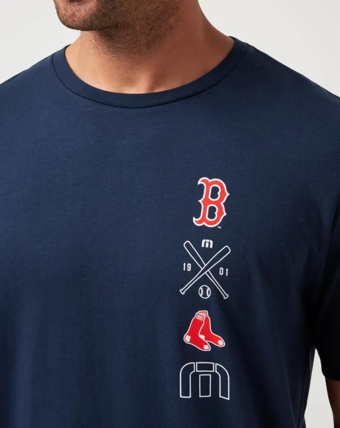 Men BOSTON RED SOX SUNSET SLAM TEE Total Eclipse TravisMathew Tees