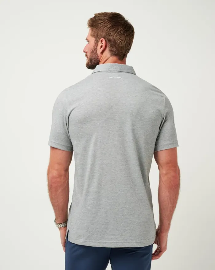Men BOSTON RED SOX THE ZINNA POLO Heather Grey TravisMathew Polos