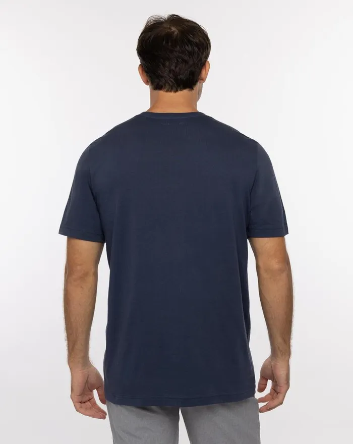 Men BUCKING BULL TEE Mood Indigo TravisMathew Tees