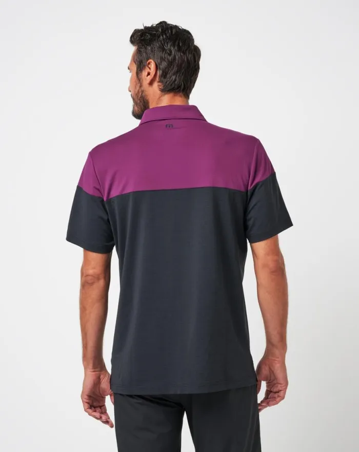 Men BURNLEY PUSHBACK POLO Black TravisMathew Polos