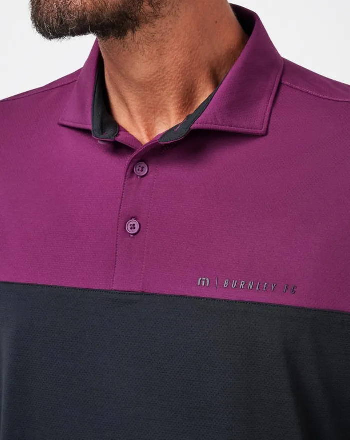 Men BURNLEY PUSHBACK POLO Black TravisMathew Polos