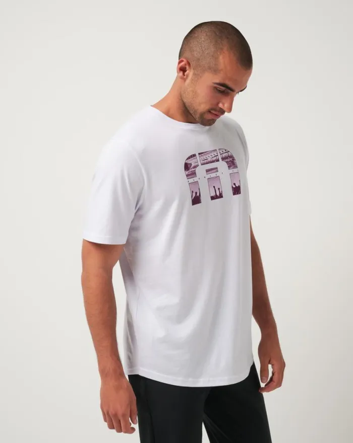 Men BURNLEY SHOOTOUT TEE White TravisMathew Tees
