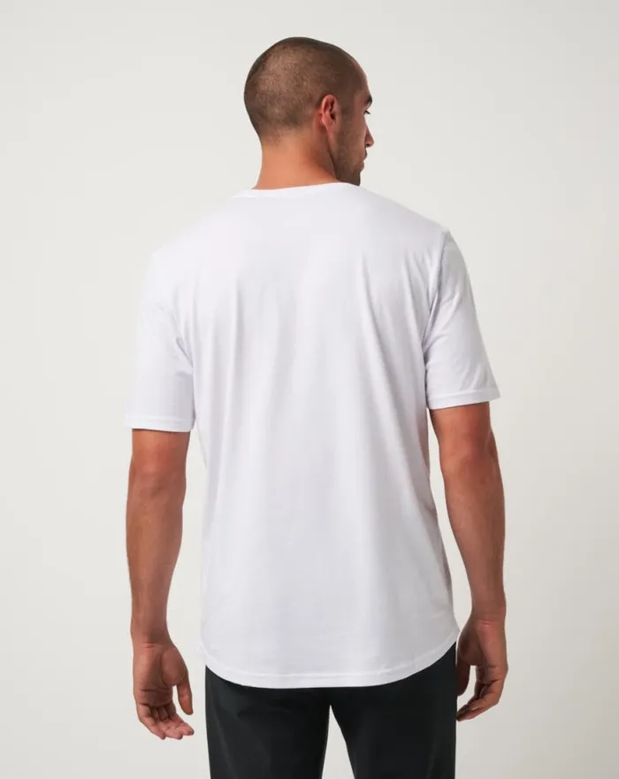 Men BURNLEY SHOOTOUT TEE White TravisMathew Tees