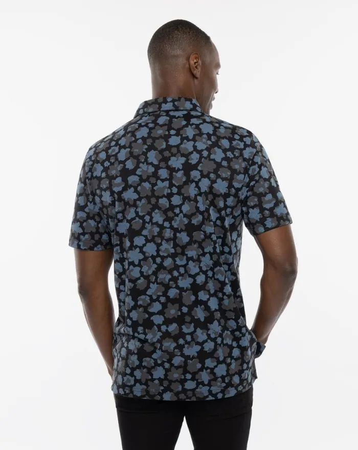 Men BY THE WHARF POLO Black TravisMathew Polos
