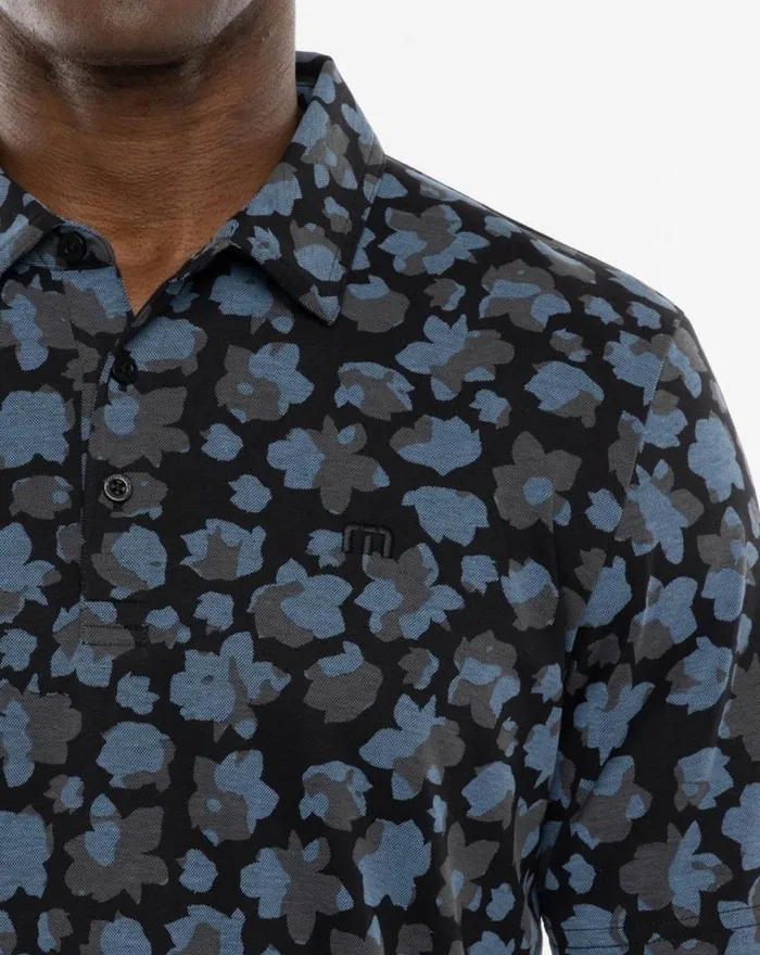 Men BY THE WHARF POLO Black TravisMathew Polos