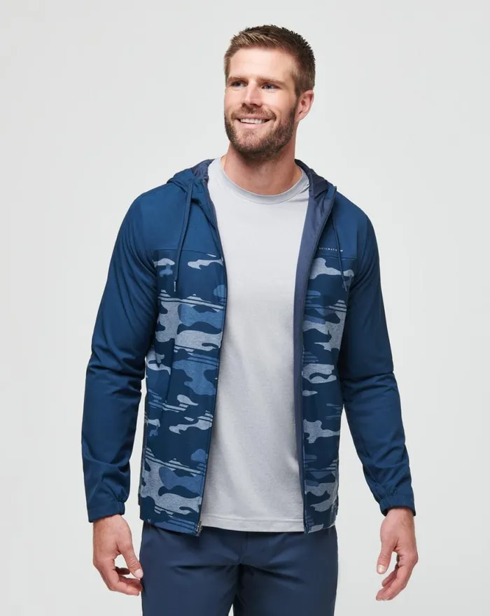 Men CAMO TECH HOODIE Blue Nights TravisMathew Hoodies and Sweatshirts