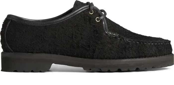 Men Captain039s Oxford By Chris Echevarria Black Suede Sperry Boots