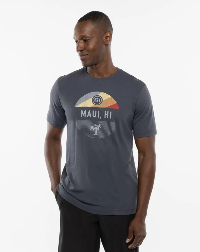 Men CHEVRON TEE Blue Nights TravisMathew Tees