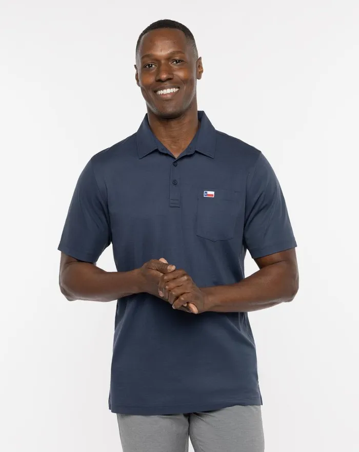 Men CITY LIMITS POLO Mood Indigo TravisMathew Polos