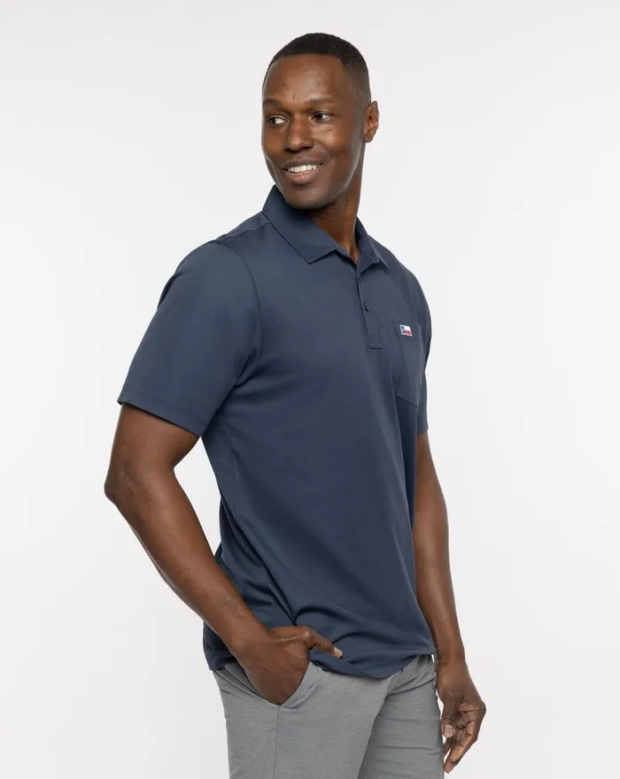 Men CITY LIMITS POLO Mood Indigo TravisMathew Polos