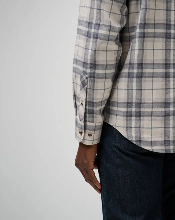 Men CLOUD FLANNEL PLAID BUTTONUP Oxford Tanplum TravisMathew ButtonUps Men CLOUD FLANNEL PLAID BUTTONUP Oxford Tanplum TravisMathew ButtonUps