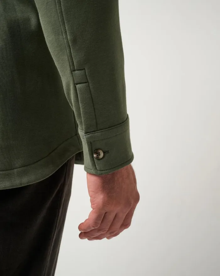 Men CLOUD SHIRT JACKET Dark Olive TravisMathew ButtonUps