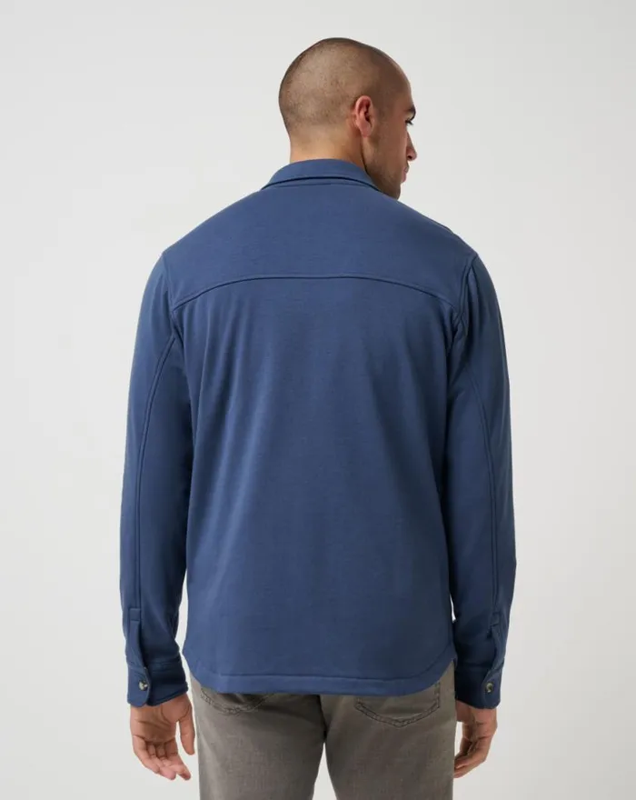 Men CLOUD SHIRT JACKET Mood Indigo TravisMathew ButtonUps