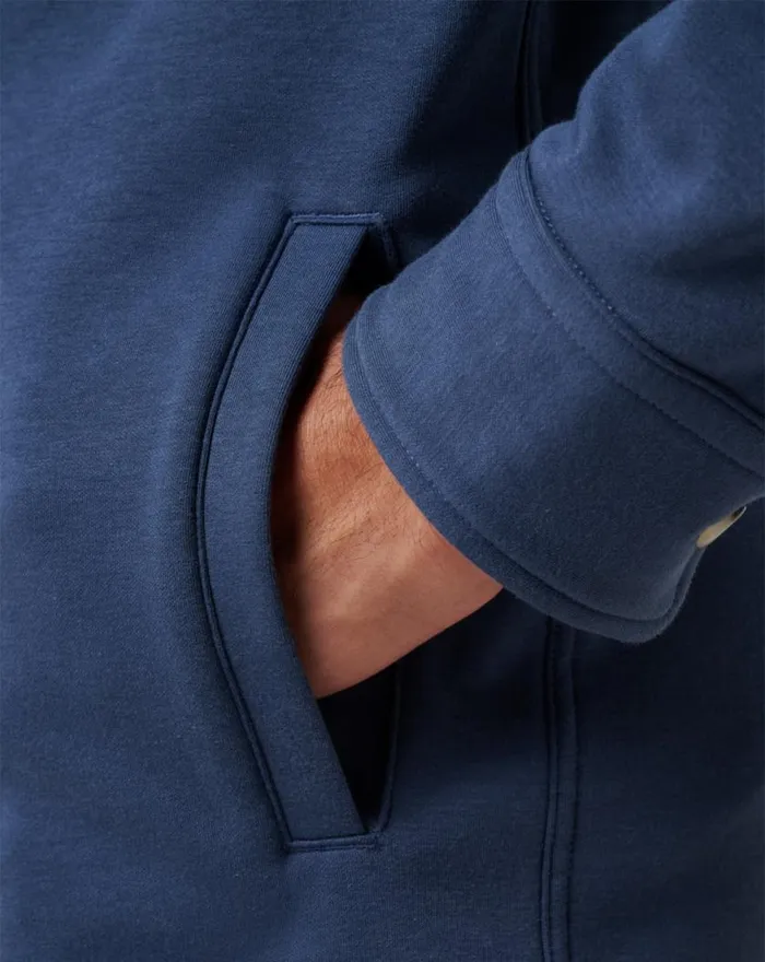 Men CLOUD SHIRT JACKET Mood Indigo TravisMathew ButtonUps