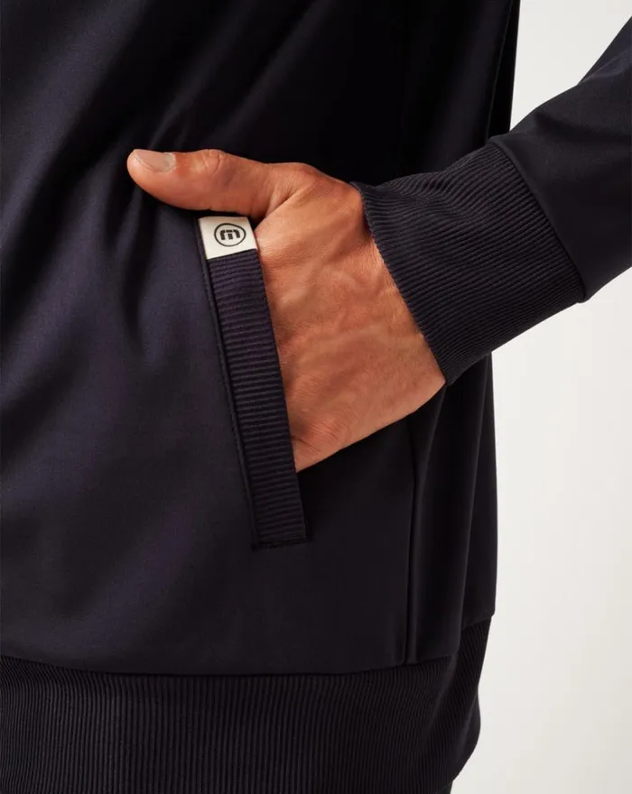 Men CLOUD TRACK JACKET Black TravisMathew Jackets
