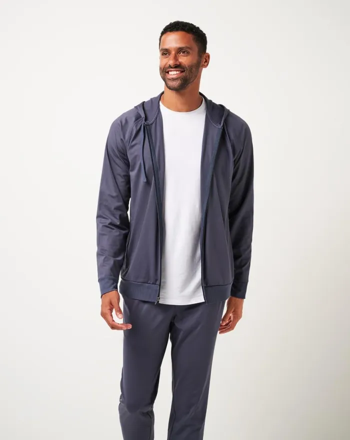 Men CLOUD TRACK JACKET Navy TravisMathew Jackets