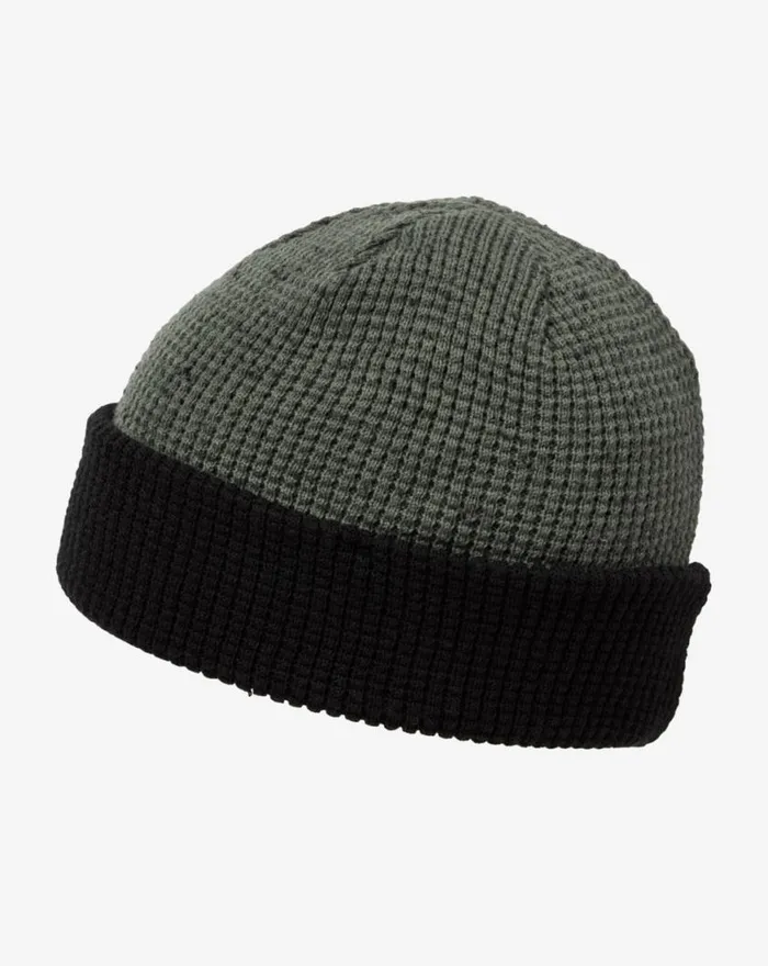 Men CLOUD WAFFLE BEANIE Dark Olive TravisMathew Beanies