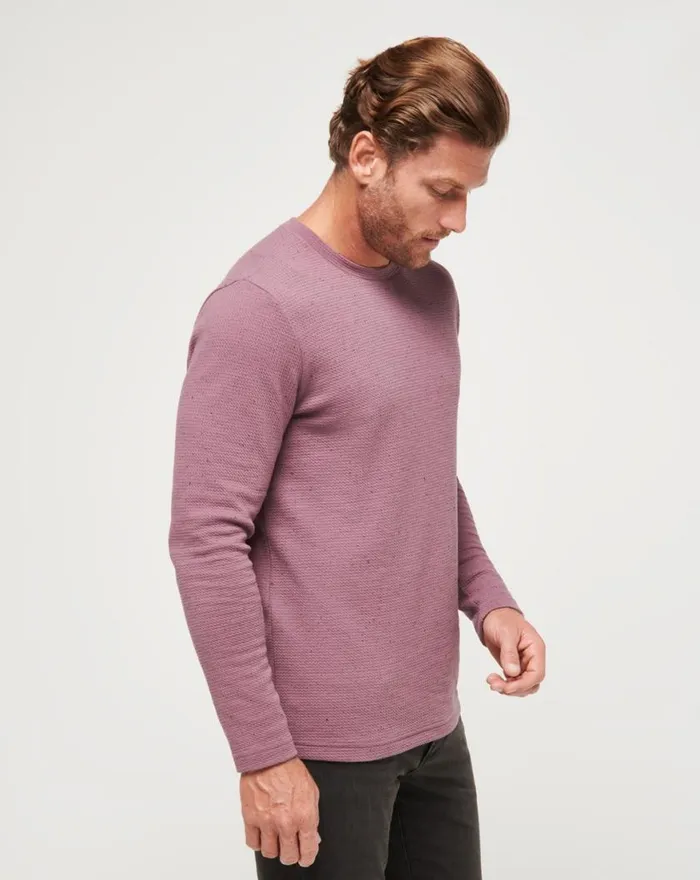 Men CLOUD WAFFLE CREW Flint TravisMathew Hoodies and Sweatshirts
