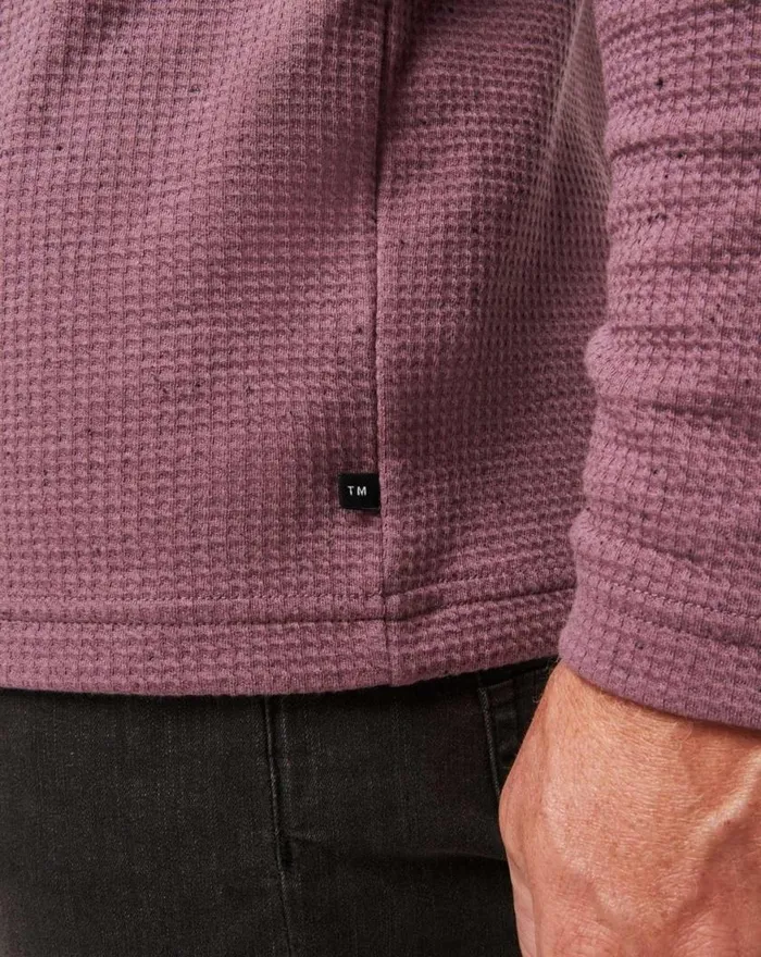 Men CLOUD WAFFLE CREW Flint TravisMathew Hoodies and Sweatshirts