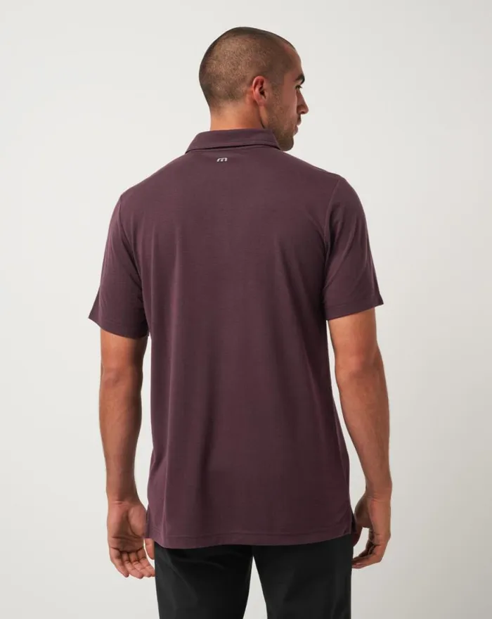 Men COAST CHARTER POLO Plum TravisMathew Polos