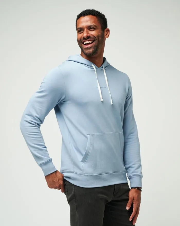 Men COASTAL CLOUD HOODIE Ash Blue TravisMathew Hoodies and Sweatshirts