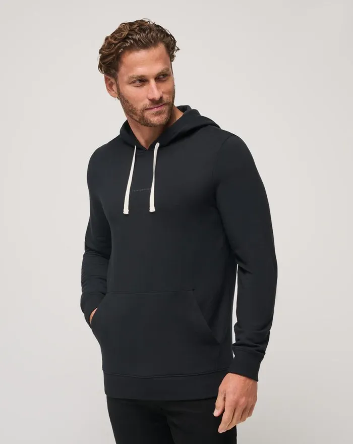 Men COASTAL CLOUD HOODIE Black TravisMathew Hoodies and Sweatshirts