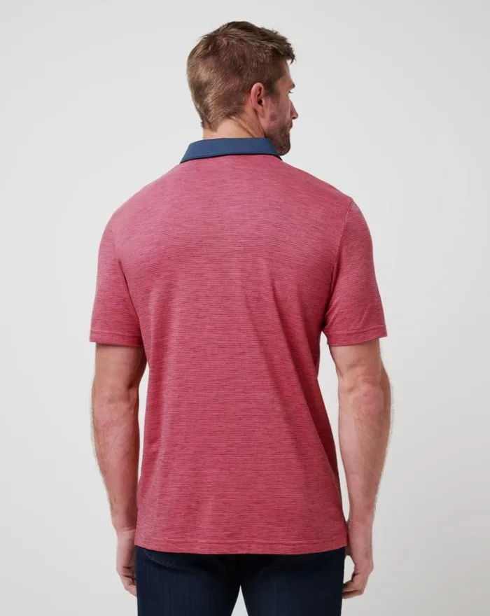 Men COMMON INTEREST POLO Rose Wine TravisMathew Polos