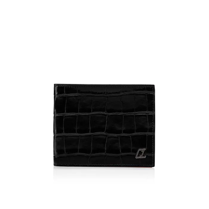 Men Coolcard Wallet 8211 Embossed Calf Leather 8211 Black Black Christian Louboutin Wallets and Cardholders