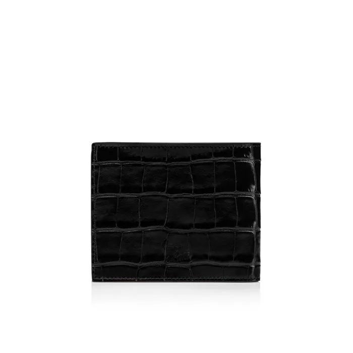 Men Coolcard Wallet 8211 Embossed Calf Leather 8211 Black Black Christian Louboutin Wallets and Cardholders