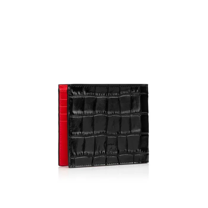 Men Coolcard Wallet 8211 Embossed Calf Leather 8211 Black Black Christian Louboutin Wallets and Cardholders