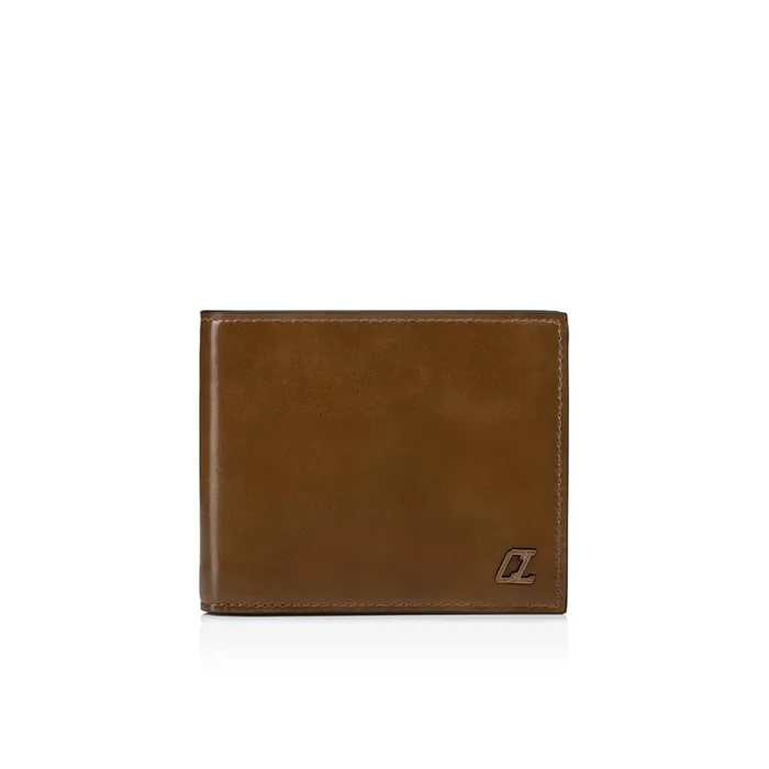 Men Coolcard Wallet 8211 Patinated Calf Leather 8211 Roca Brown Christian Louboutin Wallets and Cardholders