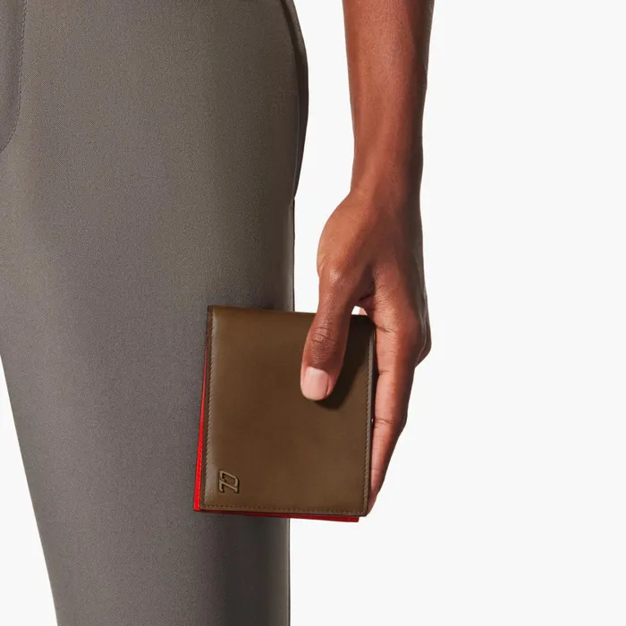 Men Coolcard Wallet 8211 Patinated Calf Leather 8211 Roca Brown Christian Louboutin Wallets and Cardholders