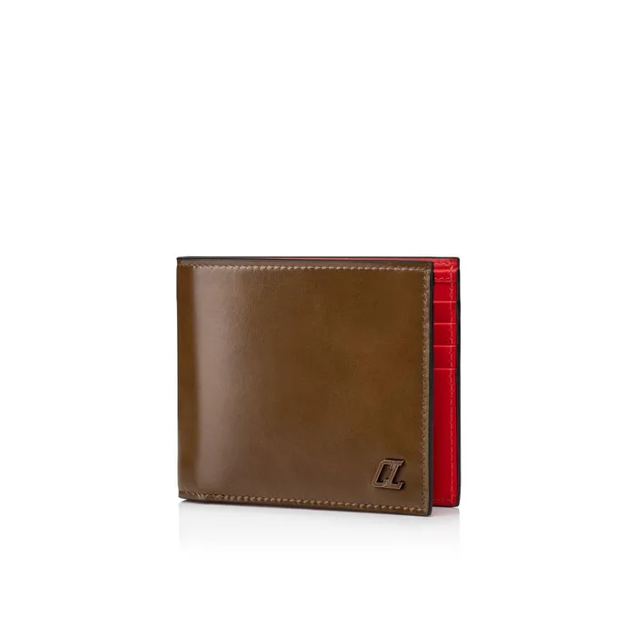 Men Coolcard Wallet 8211 Patinated Calf Leather 8211 Roca Brown Christian Louboutin Wallets and Cardholders