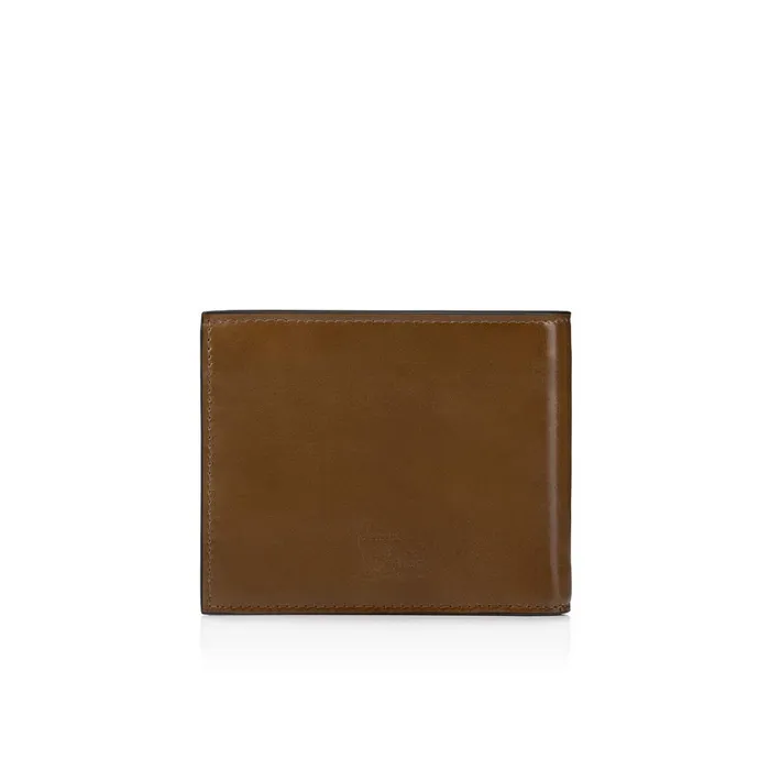 Men Coolcard Wallet 8211 Patinated Calf Leather 8211 Roca Brown Christian Louboutin Wallets and Cardholders