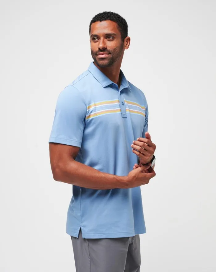 Men CORAL BEDS POLO Quiet Harbor TravisMathew Polos