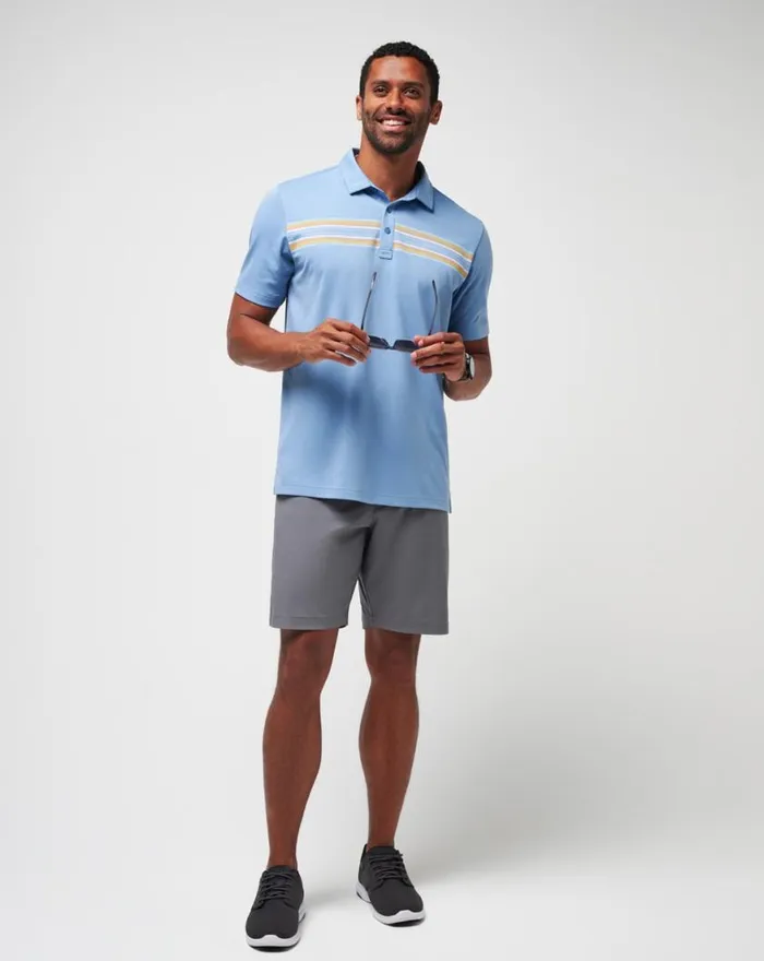Men CORAL BEDS POLO Quiet Harbor TravisMathew Polos