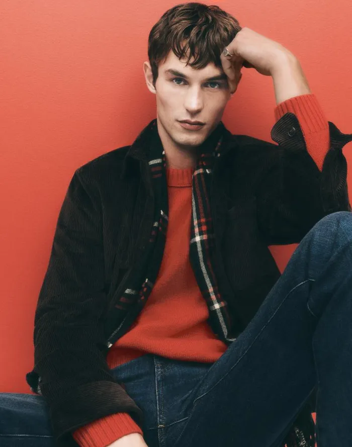 Men Corduroy ShirtJacket Dark Carob Madewell Shirts