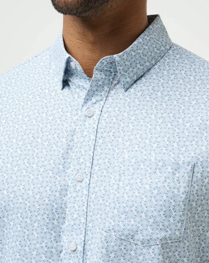 Men COUNTRY MILE BUTTONUP White TravisMathew ButtonUps