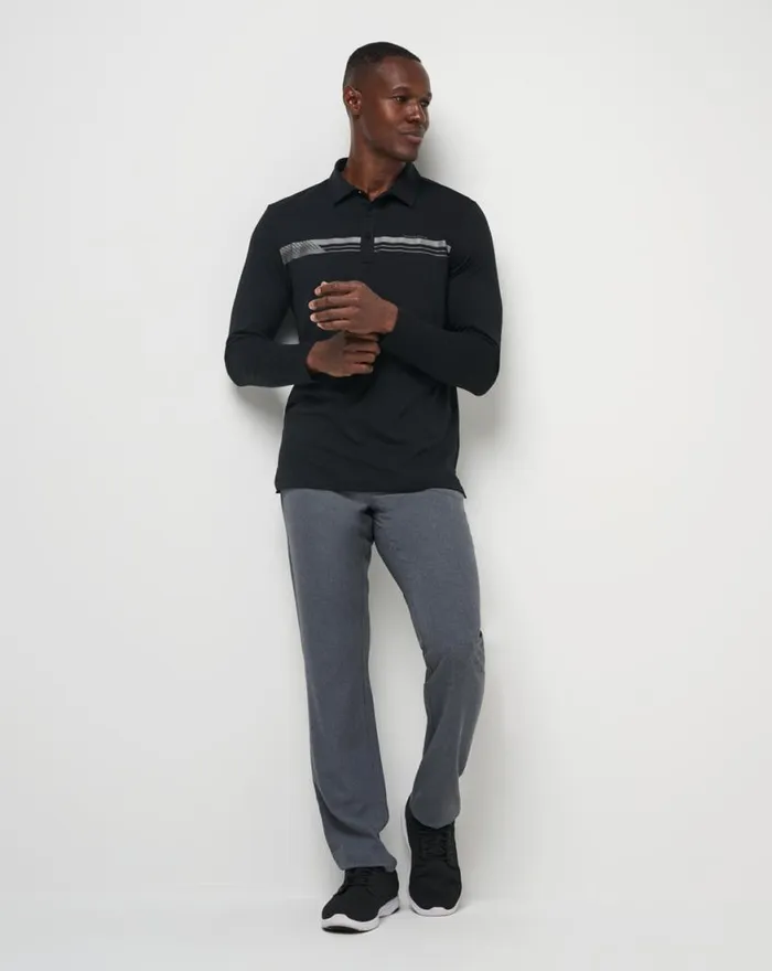 Men COURSE MAPPER POLO Black TravisMathew Polos