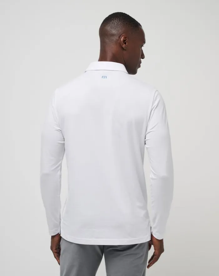Men COURSE MAPPER POLO White TravisMathew Polos